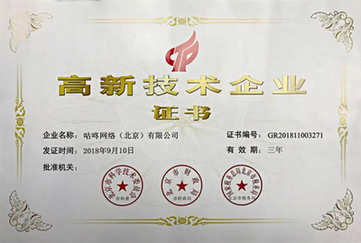咚咚智能榮膺國(guó)家級(jí)“高新技術(shù)企業(yè)”認(rèn)定，引領(lǐng)網(wǎng)路科技領(lǐng)域技術(shù)開發(fā)新浪潮